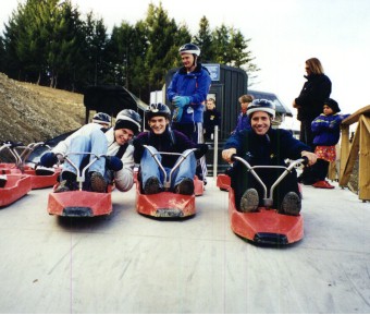 Me, Stuart, and Graham on the Luge.