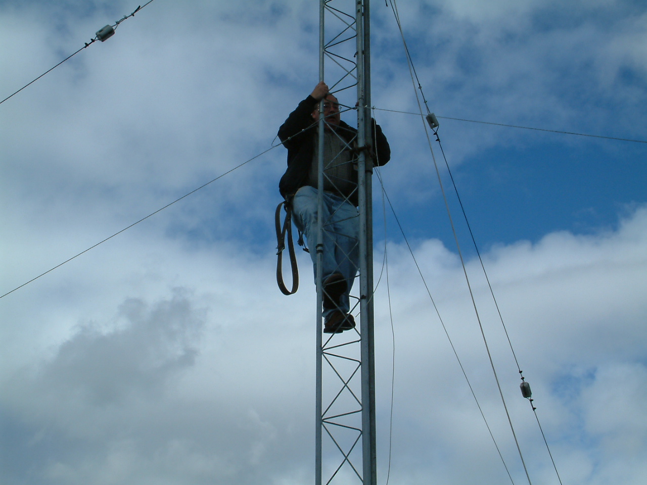 Climbing the tower