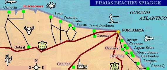 CEARA': Map of coast of this State