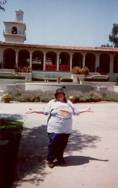 Yours truly, frolicking in front of the Union