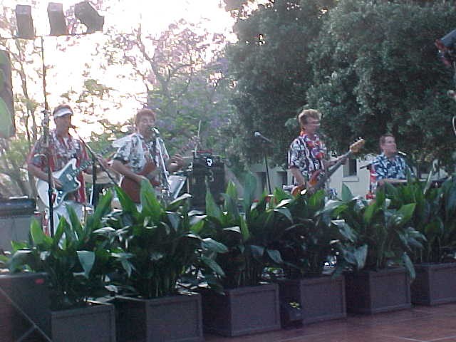 Band for the Friday night Luau