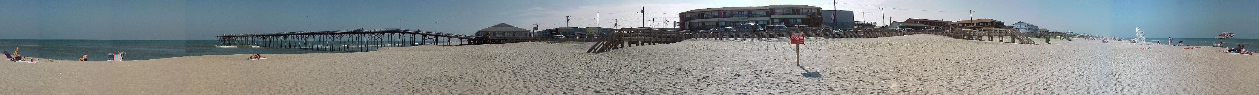 360 view, standing on Kure Beach, Kure, NC