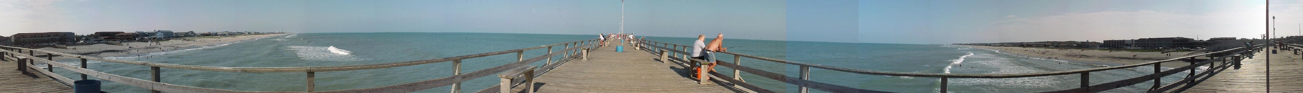 360 view, standing on Kure Beach Pier, Kure, NC