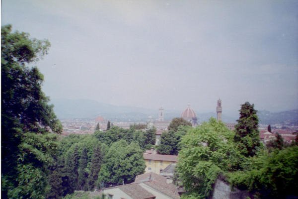 Florence - roofs from Boboli Gardens