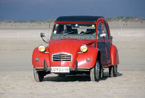 Der befahrbare Strand von Rømø