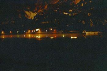 Salt lake at Hallstatt salt mine