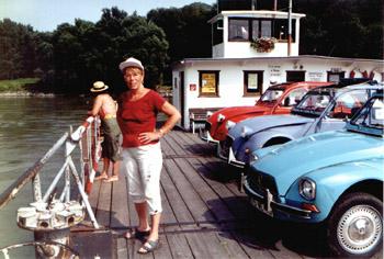 On the ferry