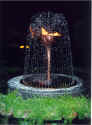 Fountain of fire, from a restaurnat in Cancun, Mexico