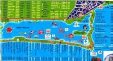 Tourist map of Cancun