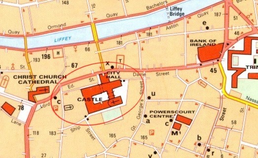 Location of Dublin Castle