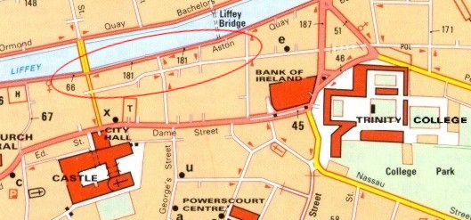 Location of Temple Bar