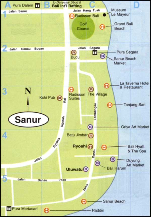 Sanur Map