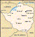 Map of Zimbabwe