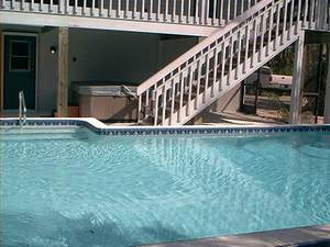 pool and stand-alone hot tub