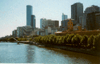 Flinders station and Melbourne City Center