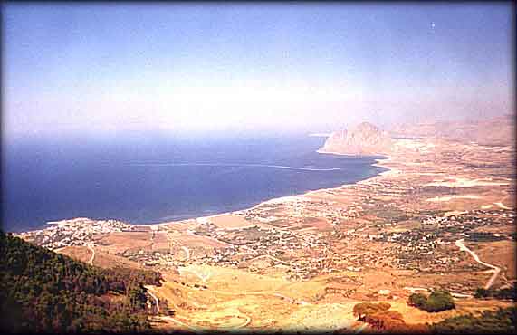 golfo di Bonagia e il monte Cofano