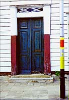 Dutch-style painted door