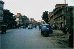 The road outside our school in Kalimati