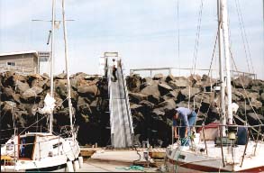 Passerelle du quai de dpart,  Rivre-du-Loup