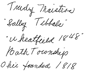 Signature from Bath Book