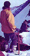 Gerald on the summit ridge of Leitch Massif.