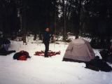 John, Amy & Kerri at the 1st temp camp