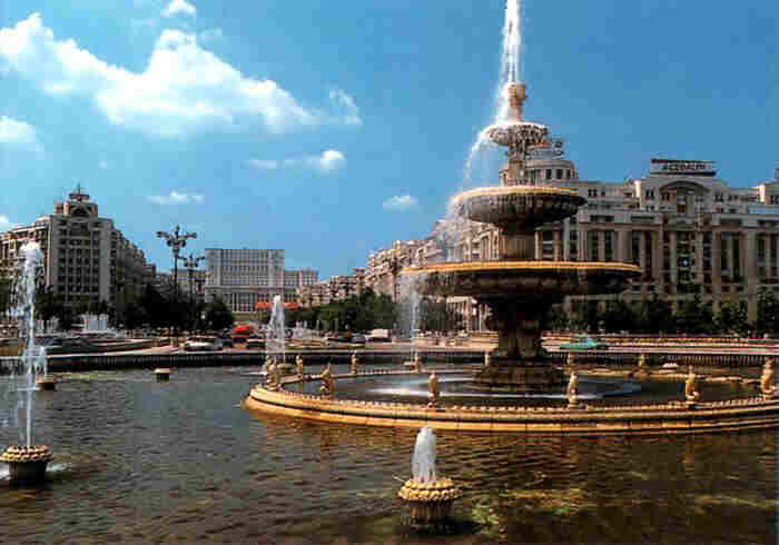 A view of the Casa Popului in Bucuresti