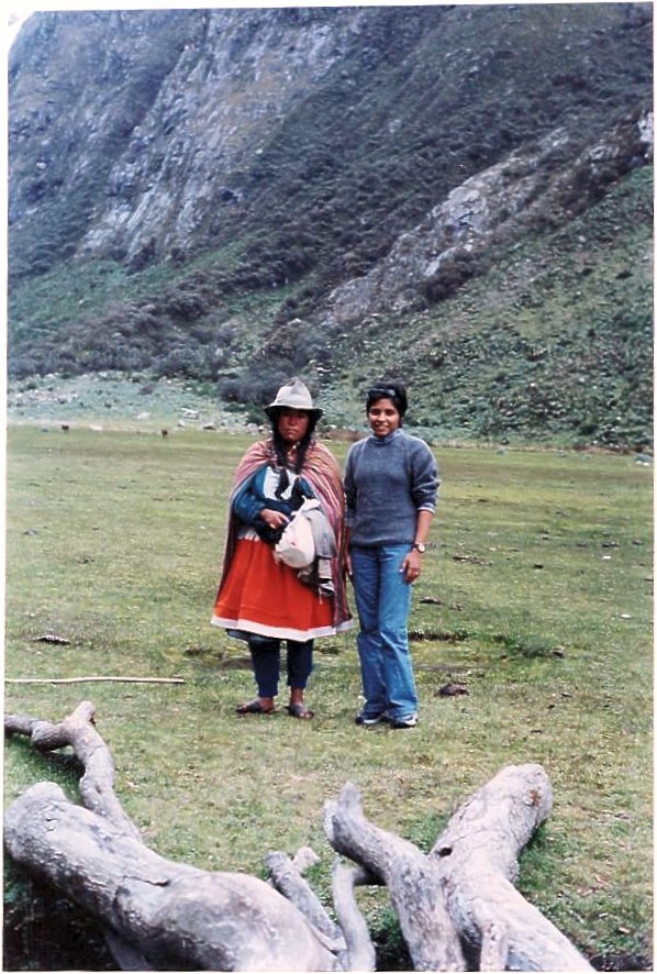 Radhika with a Native