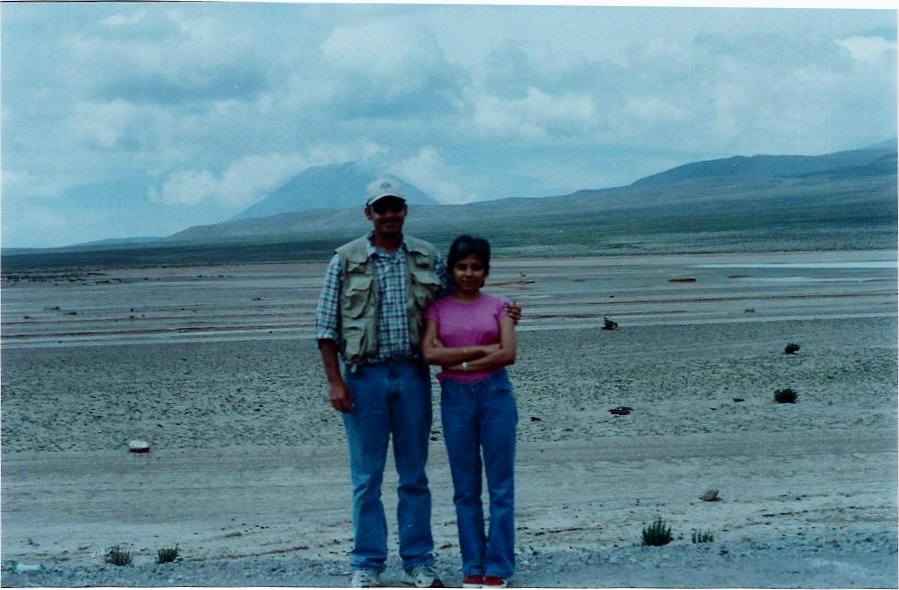 In Front of the Volcano -Misti