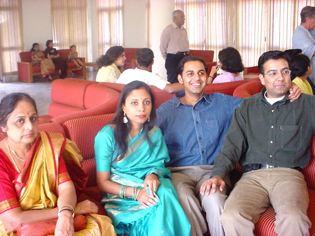 Amma, Radhika, me and Rajan