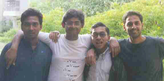 Bhaskar, prasan, shobhik and i (IIMB)