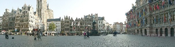 Antwerp Grote Markt Panorama