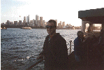 Bob on the Manly Ferry with the Opera House in the background