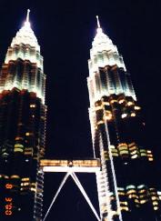 Petronas Twin Towers at night