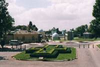 Melbourne Observatory, with garden of Shrine of Rememberance in foreground