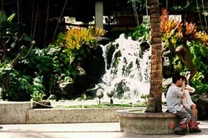 The Fountain Courtyard at the Royal Hawaiian Shopping Center