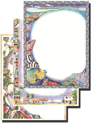 Flukes notepaper from Tropical Memories