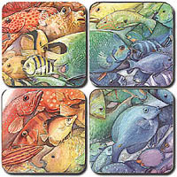 Flukes Fish Coasters