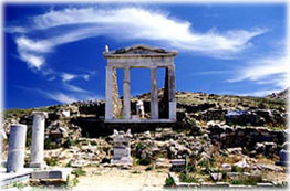 Ruins on ancient island of Delos