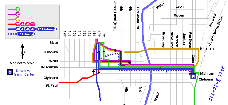 Downtown Flyer map