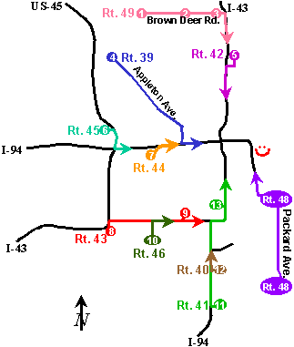 Summerfest Flyer Map