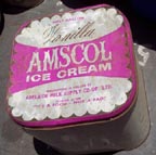 old Amscol ice cream tin