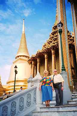 Wat Phra Kaew, Bangkok, Tajlanddia, Jacek and Joie Piwowarczyk, 2001