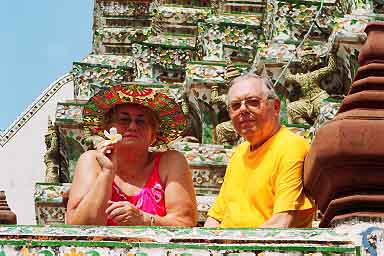 Wat Arun, Bangkok, Tajlanddia, Jacek and Joie Piwowarczyk, 2001