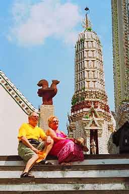 Wat Arun, Bangkok, Tajlanddia, Jacek and Joie Piwowarczyk, 2001