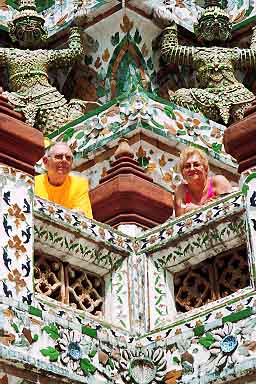 Wat Arun, Bangkok, Tajlanddia, Jacek and Joie Piwowarczyk, 2001