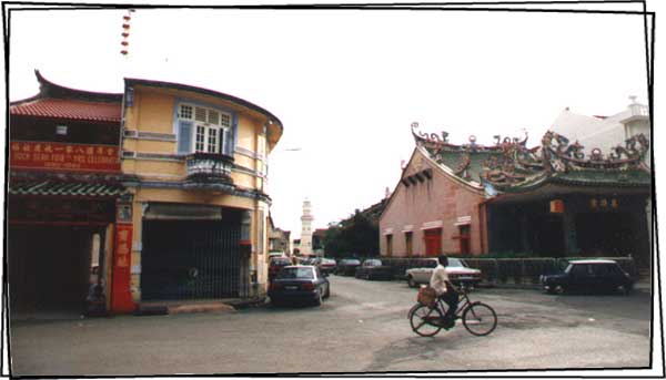 Armenian Street Scene with Yap Kongsi and gateway to Tua Pek Kong Temple