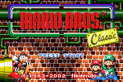 Mario Bros. title