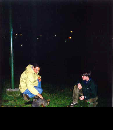 Chris and Mike with the Possum, 2