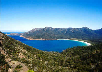 Wineglass bay--aerial